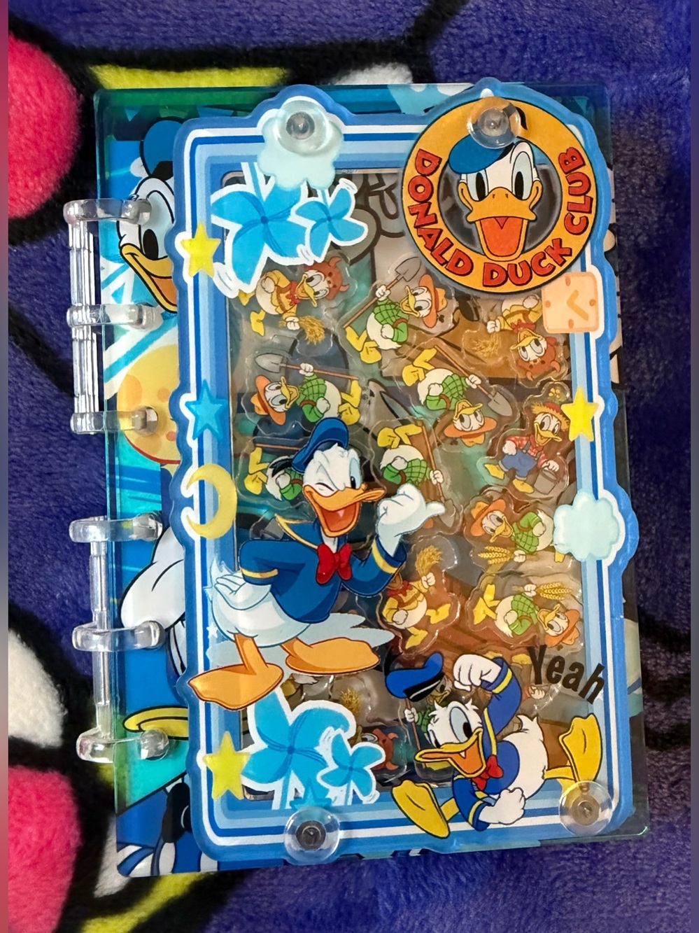Disney Donald Duck Refillable A7 Size Shaker Notebook Binder